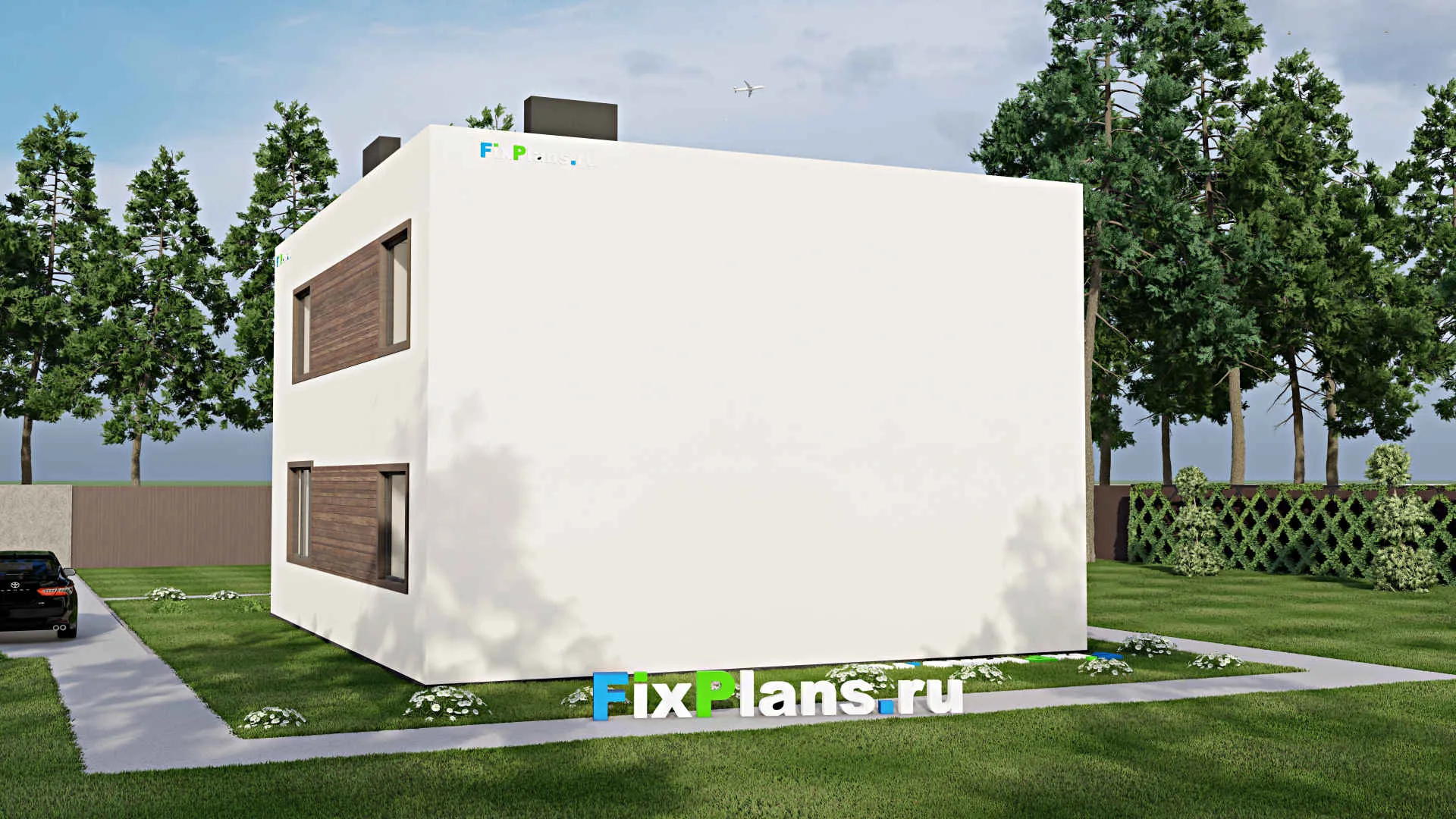 F-4229 - Проект двухэтажного дома 10 на 12, площадью 180 м² с 6 спальнями