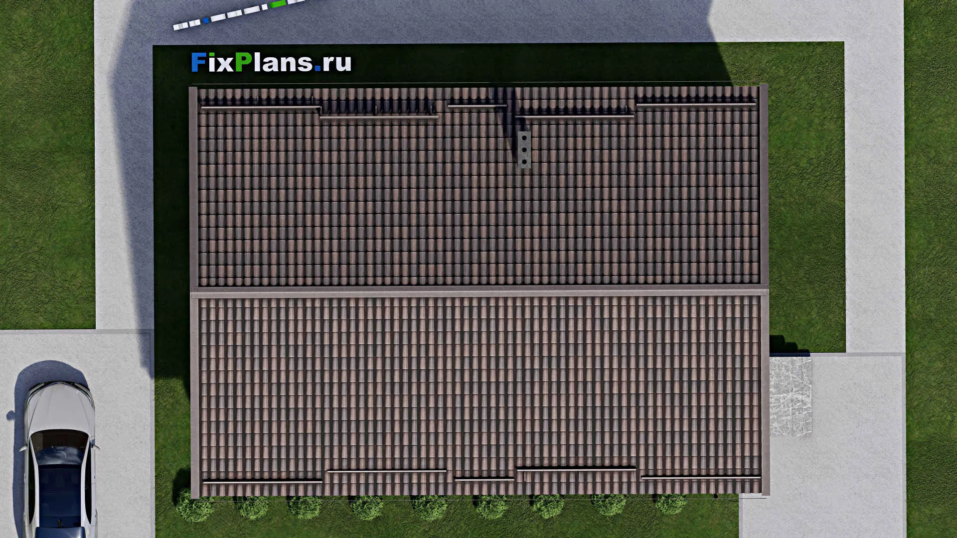 F-5381 - Проект одноэтажного дома 9 на 14, площадью 100 м² с 3 спальнями