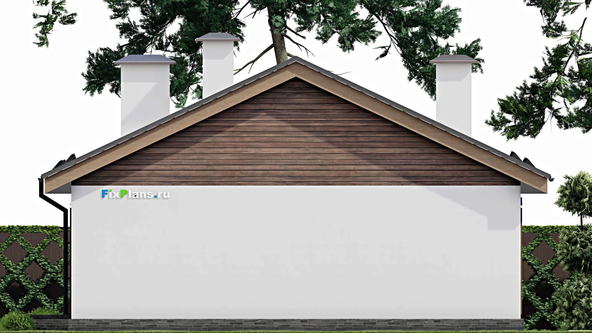 F-5057 - Проект одноэтажного дома 10 на 11, площадью 110 м² с 3 спальнями