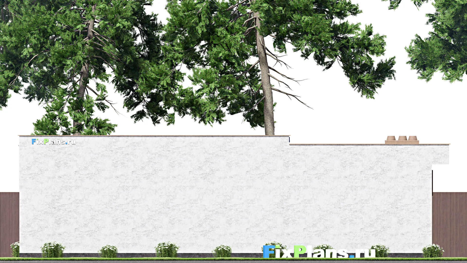 F-14957 - Проект бани 10 на 15, площадью 110 м² с комнатой отдыха, терассой, бассейном и санузлом